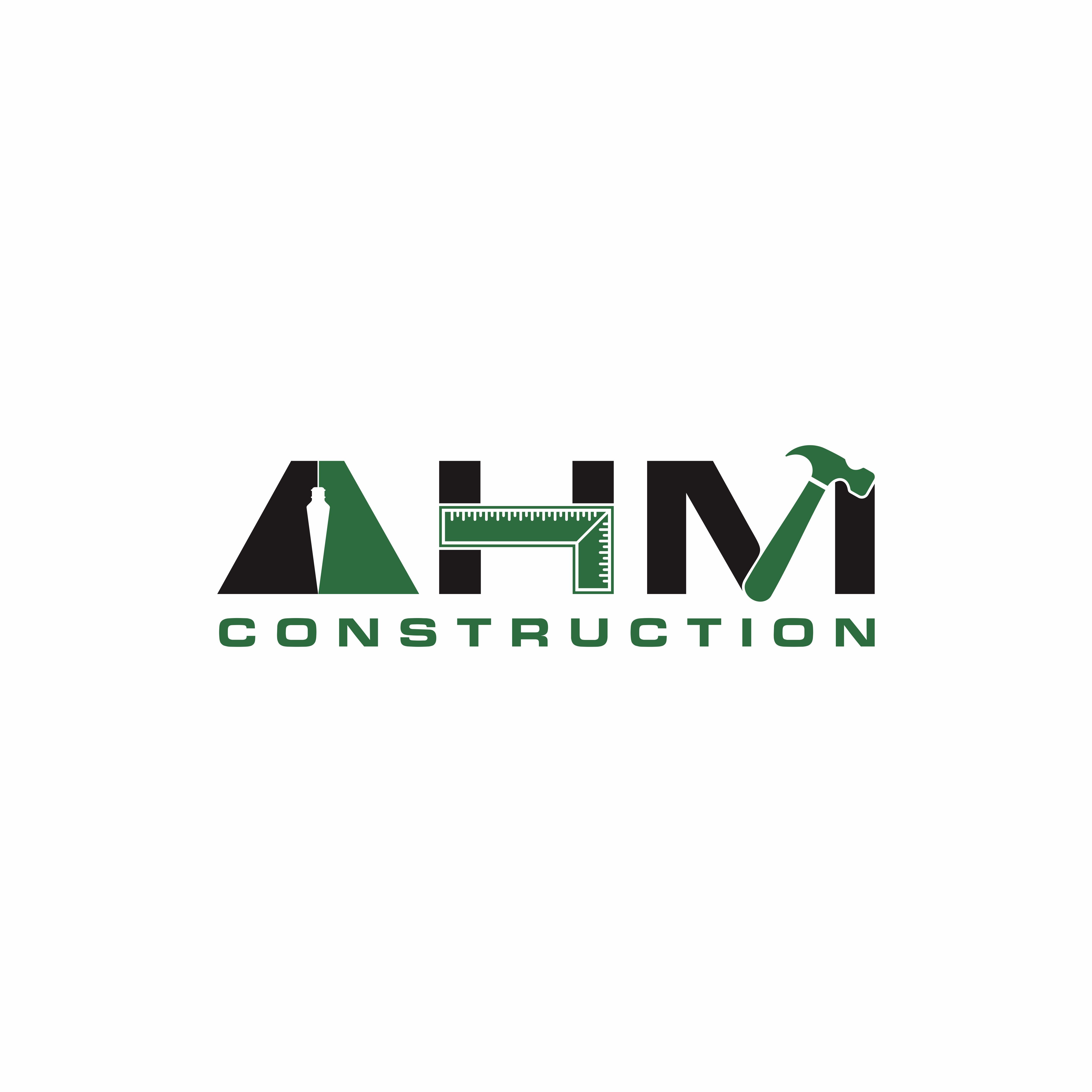 Logo Design by amrino_east for AHM Construction, LLC | Design #33819222
