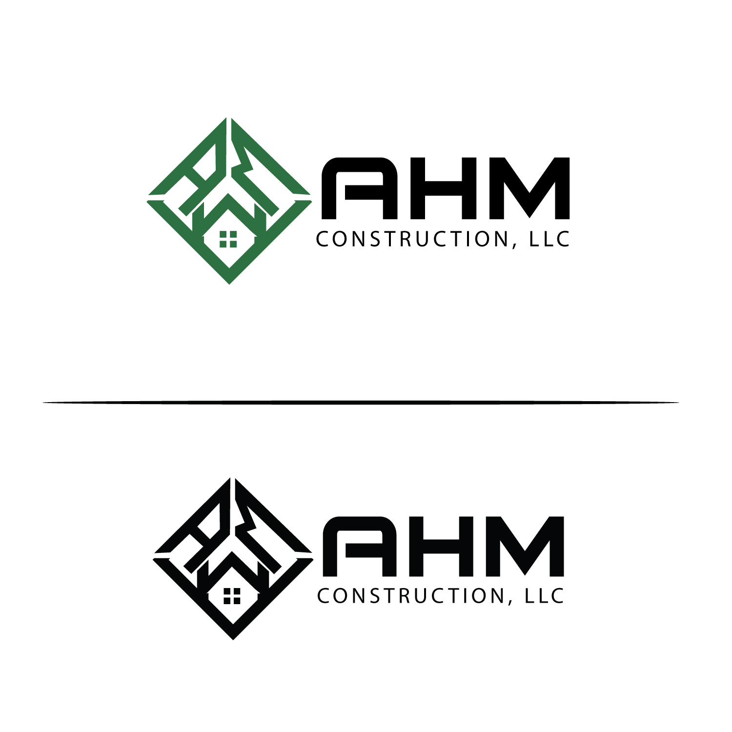 Diseño de Logo por GODDREAMCREATION para AHM Construction, LLC | Diseño #33808266