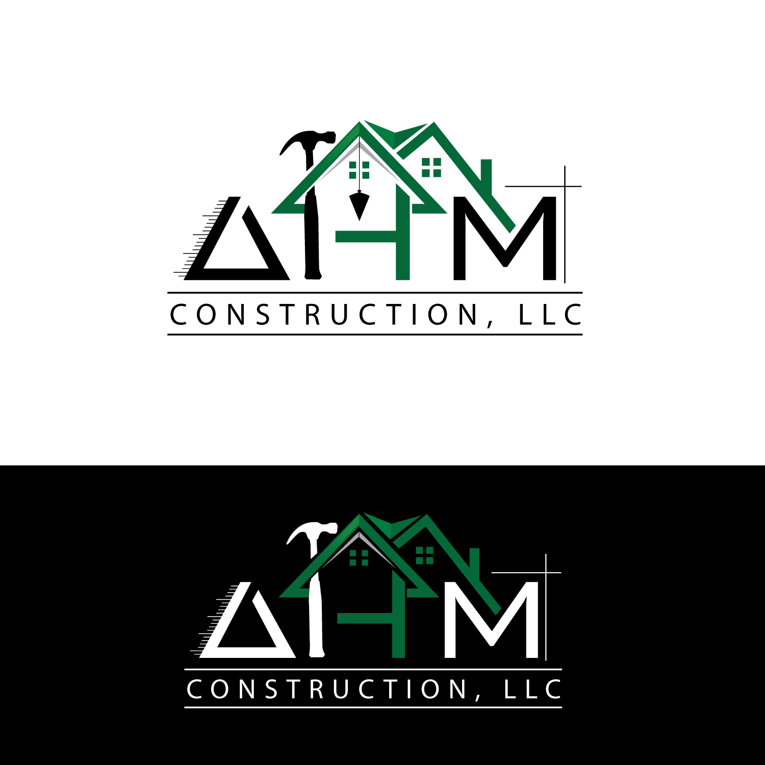 Logo Design by GODDREAMCREATION for AHM Construction, LLC | Design #33823363