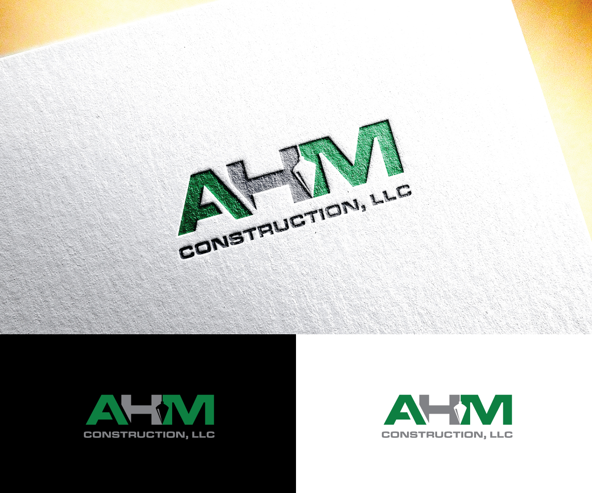 Logo Design by step forward 2 for AHM Construction, LLC | Design #33806574