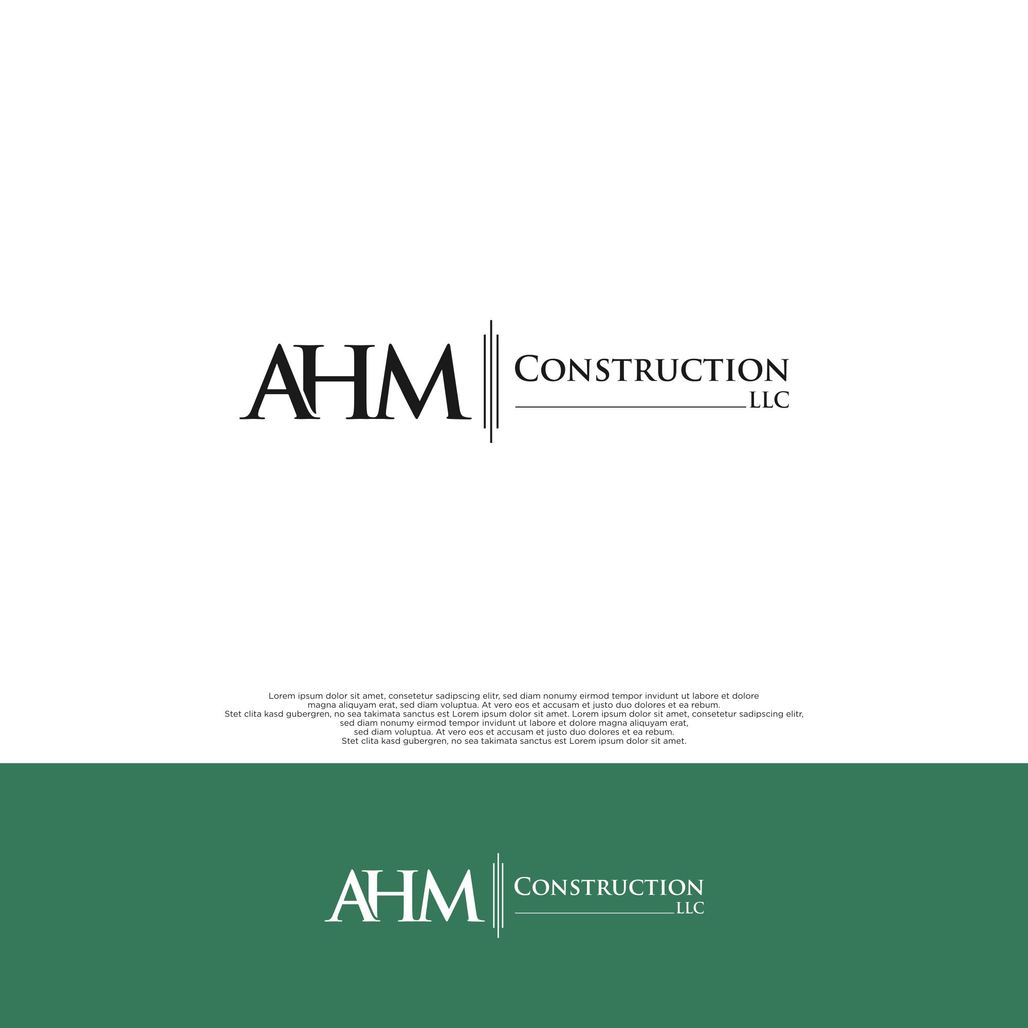 Diseño de Logo por ark 2 para AHM Construction, LLC | Diseño #33816123