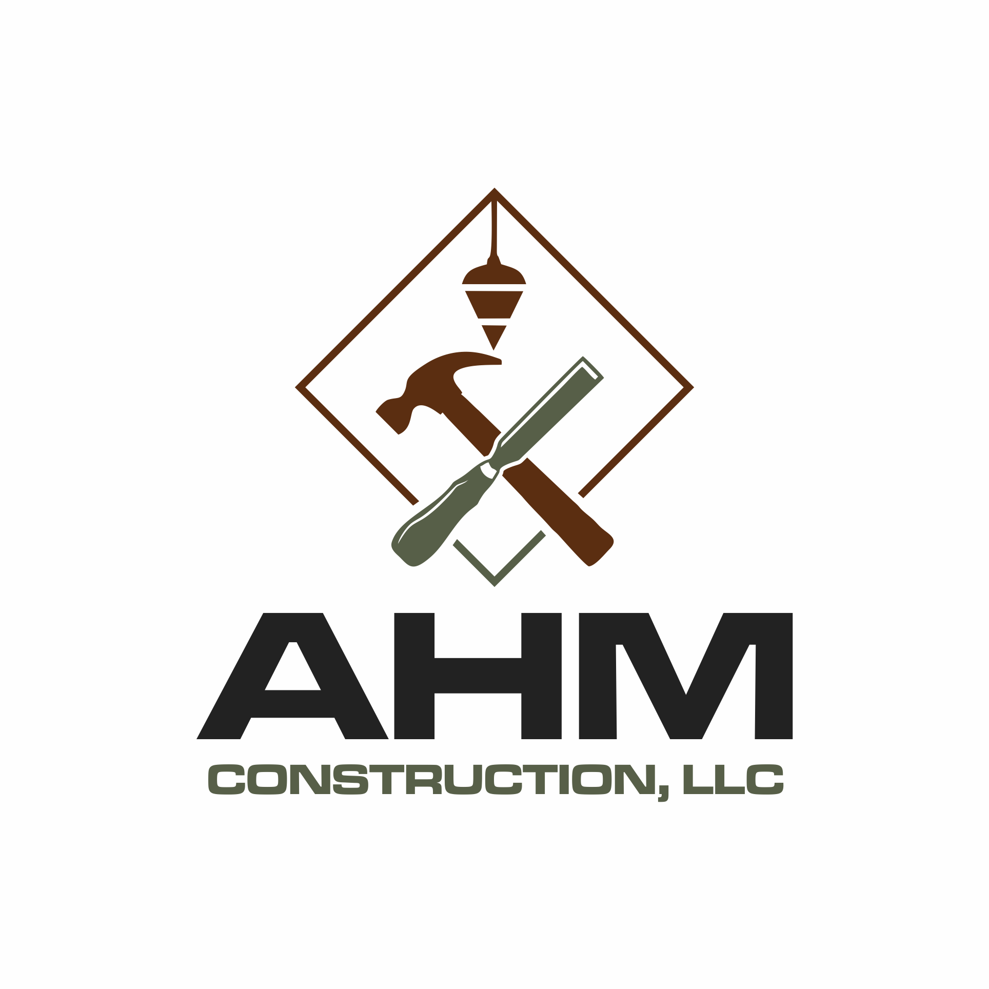 Diseño de Logo por SimonTok 2 para AHM Construction, LLC | Diseño #33825164