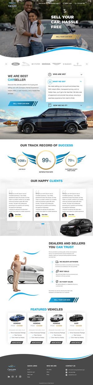 Wordpress Design by UniqueCreator99 for J Franco Marketing  | Design: #33867758