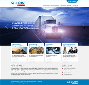 Web Design par Mind Capture Studio pour SFLOW Logistics | Design : #3136304