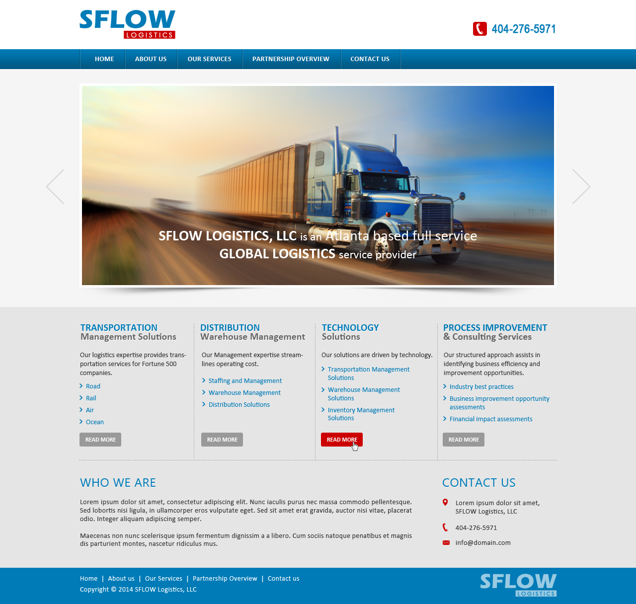 Web Design by Mind Capture Studio for SFLOW Logistics | Design #3143758