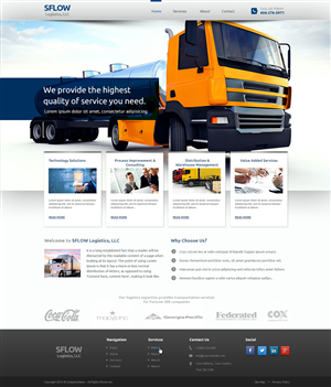 Web Design par Emmanuel pour SFLOW Logistics | Design : #3199357