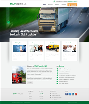Web Design par Emmanuel pour SFLOW Logistics | Design : #3199399