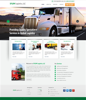 Web Design par Emmanuel pour SFLOW Logistics | Design : #3199403