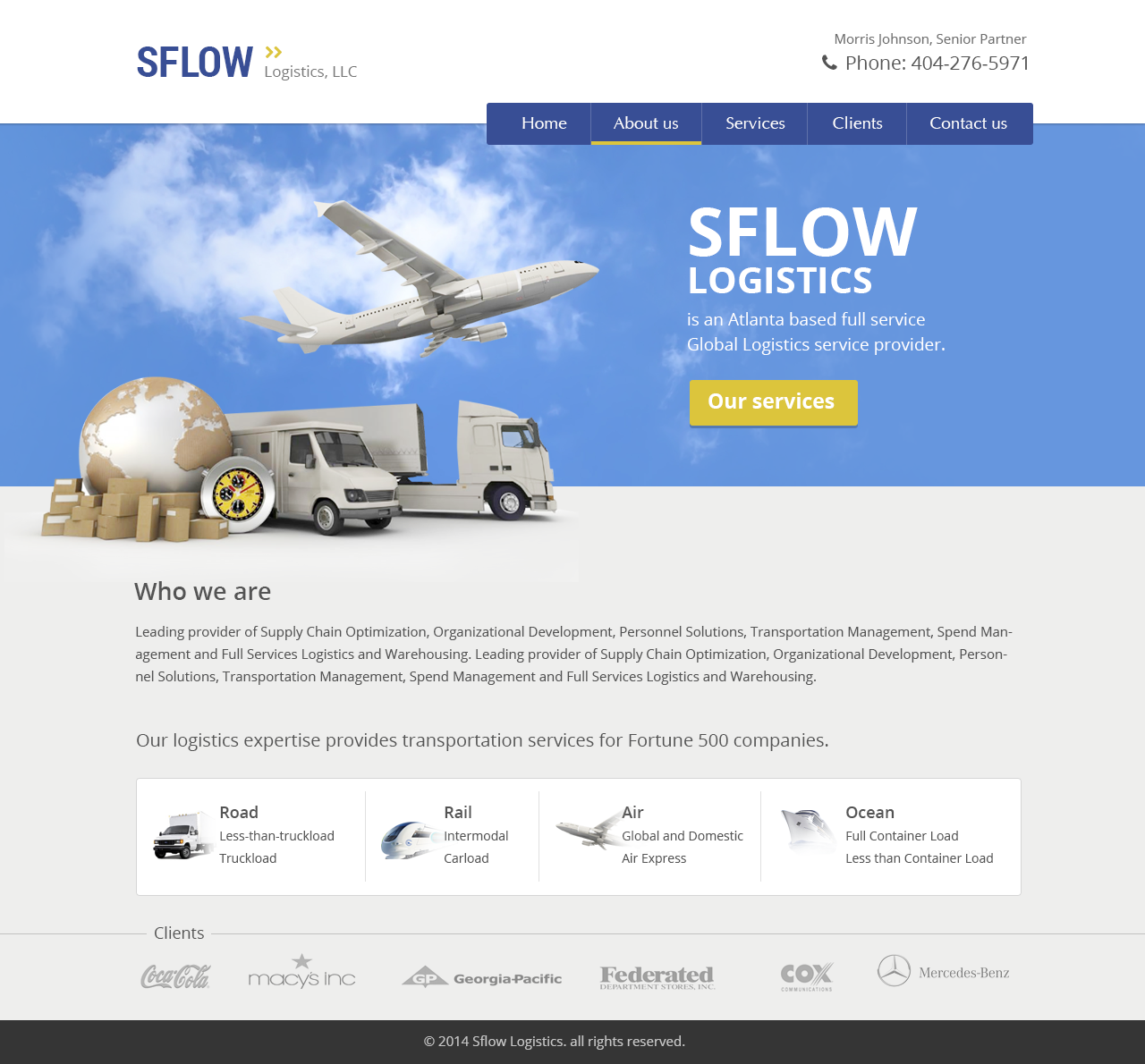 Web Design par krishnan pour SFLOW Logistics | Design #3104282