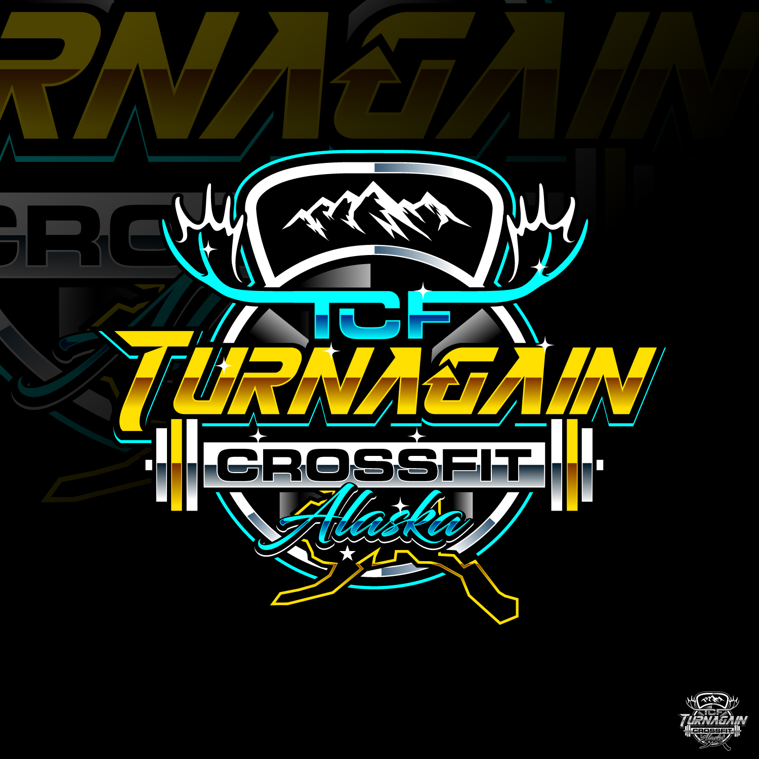 Logo Design by Suvendu.S for Turnagain CrossFit Alaska | Design #33846096