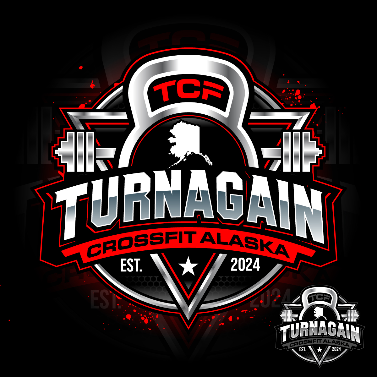 Logo Design by Suvendu.S for Turnagain CrossFit Alaska | Design #33847423