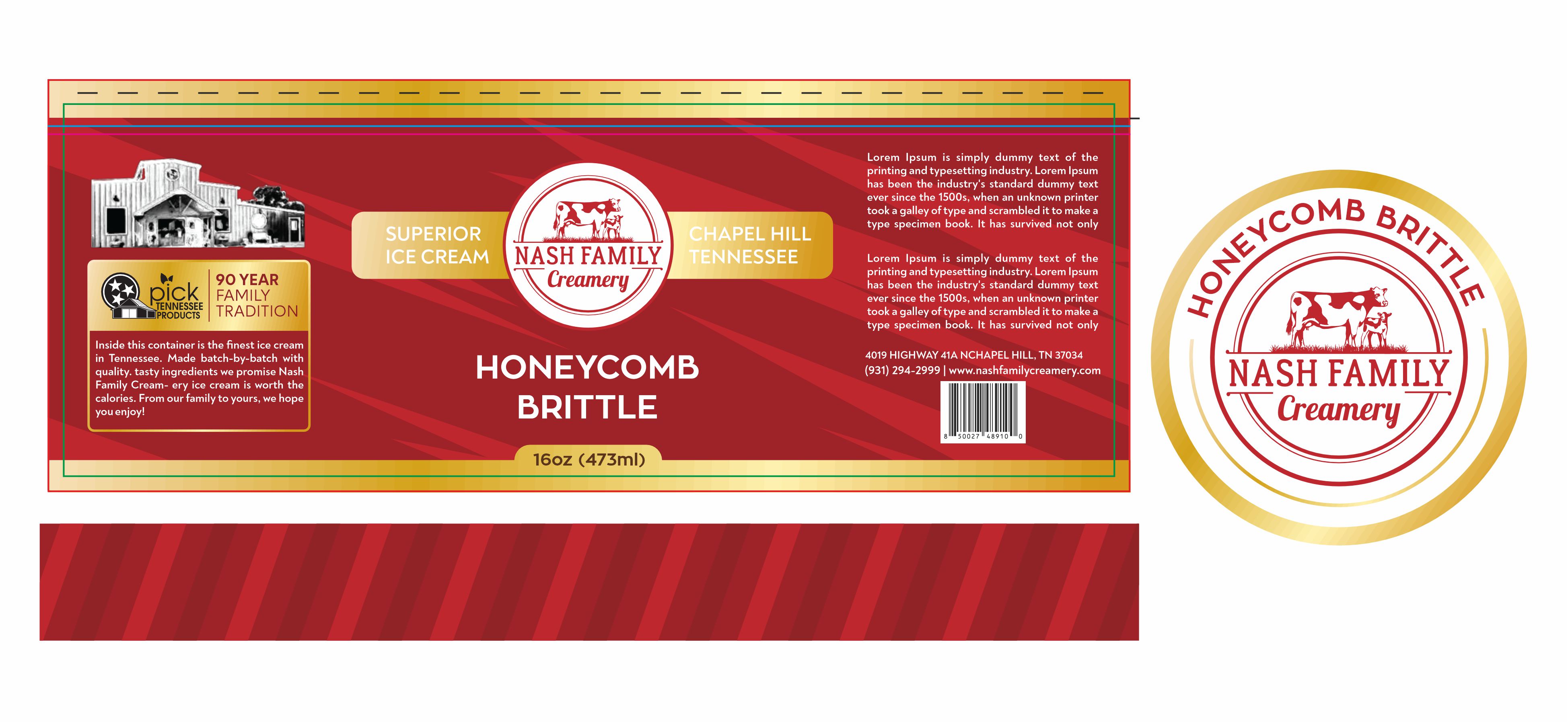 Grafik-Design von SAMPA DUARI für Nash Family Creamery | Design #33861555