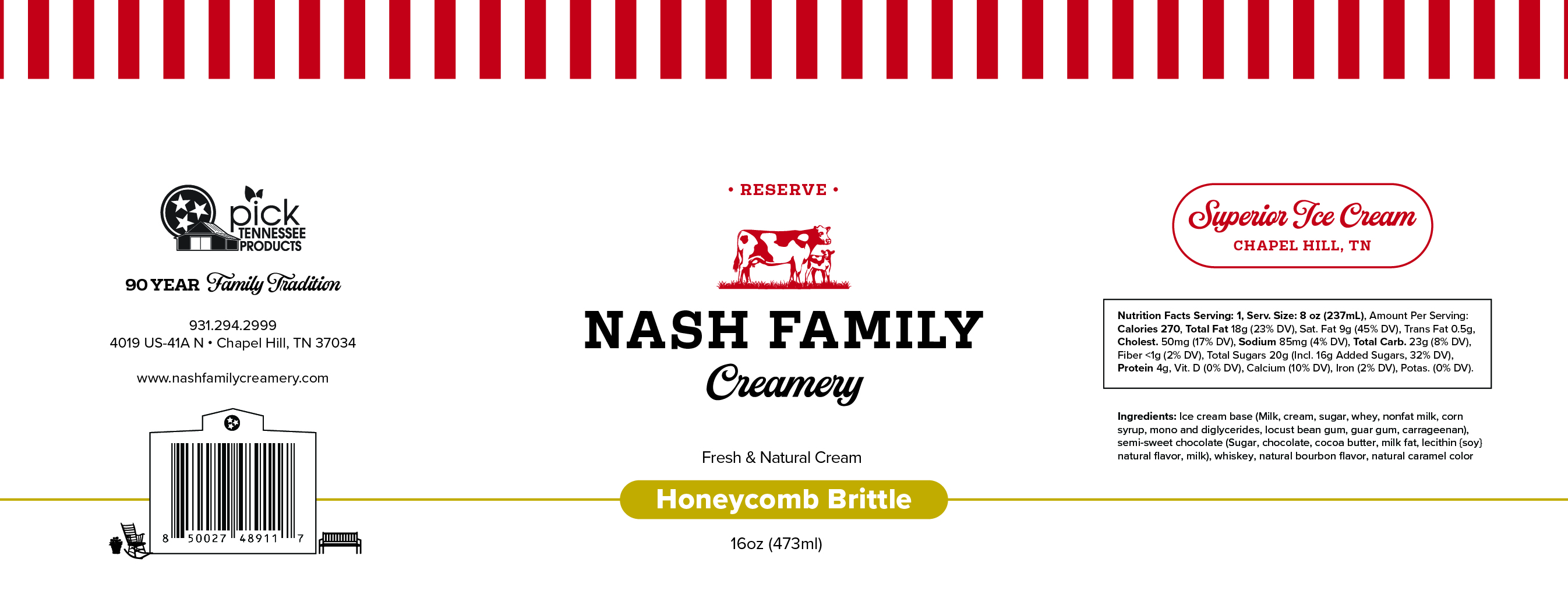 Graphic Design by Tori H. for Nash Family Creamery | Design #33856724