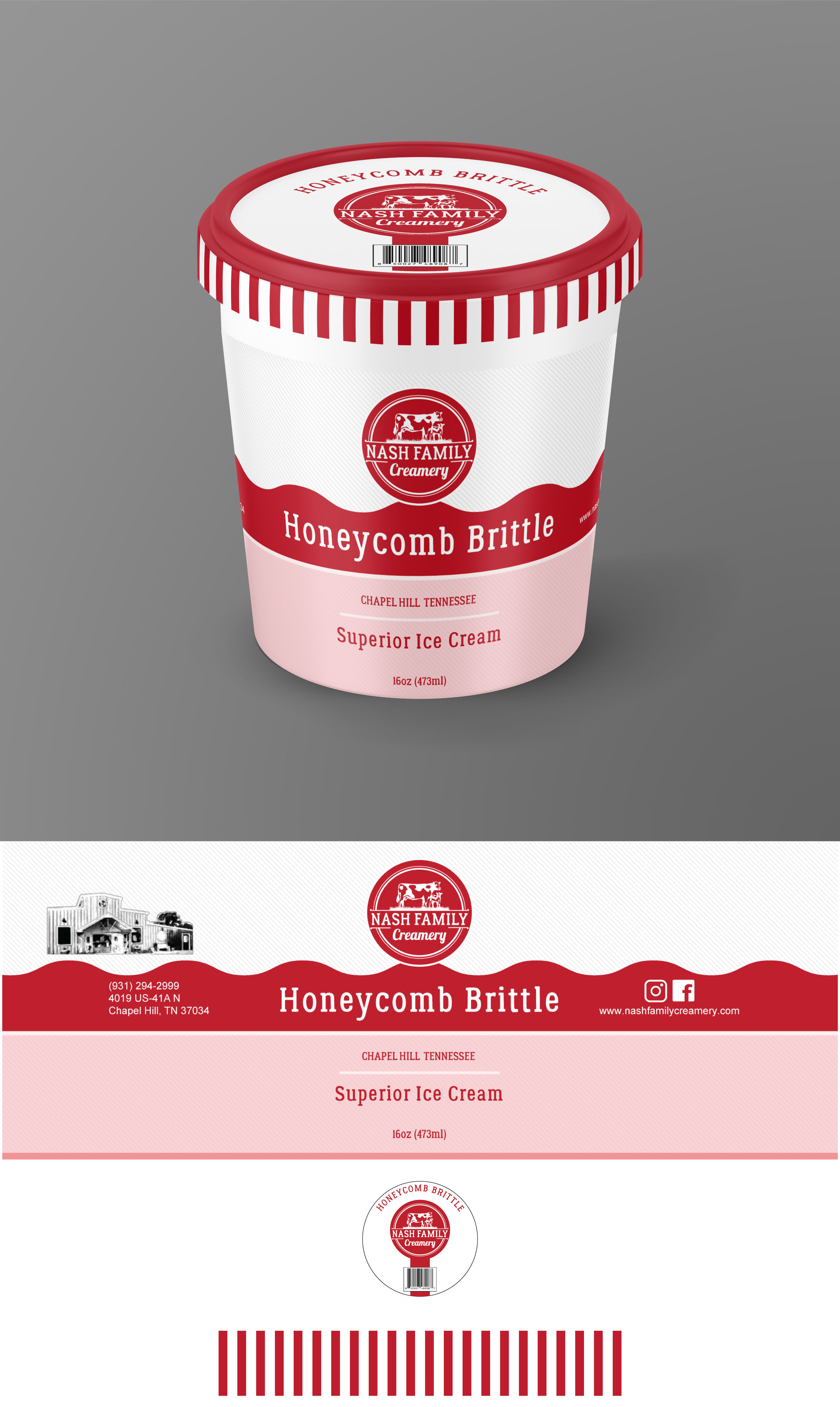 Graphic Design by Impressive Sol for Nash Family Creamery | Design #33854123