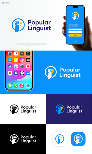 Logo Design by Noekha Studio for Popular Linguist | Design: #33851278
