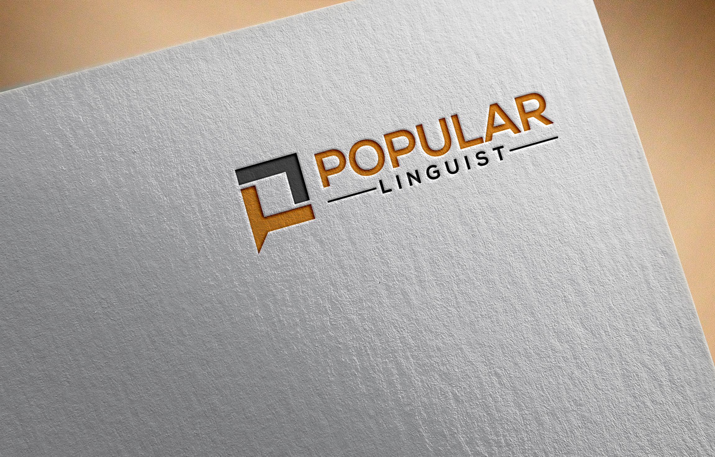 Logo Design by Jazakallah Khair for Popular Linguist | Design #33860365