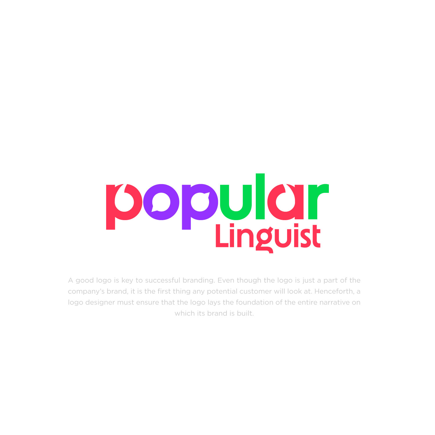 Logo Design by Abdul 20 for Popular Linguist | Design #33819881