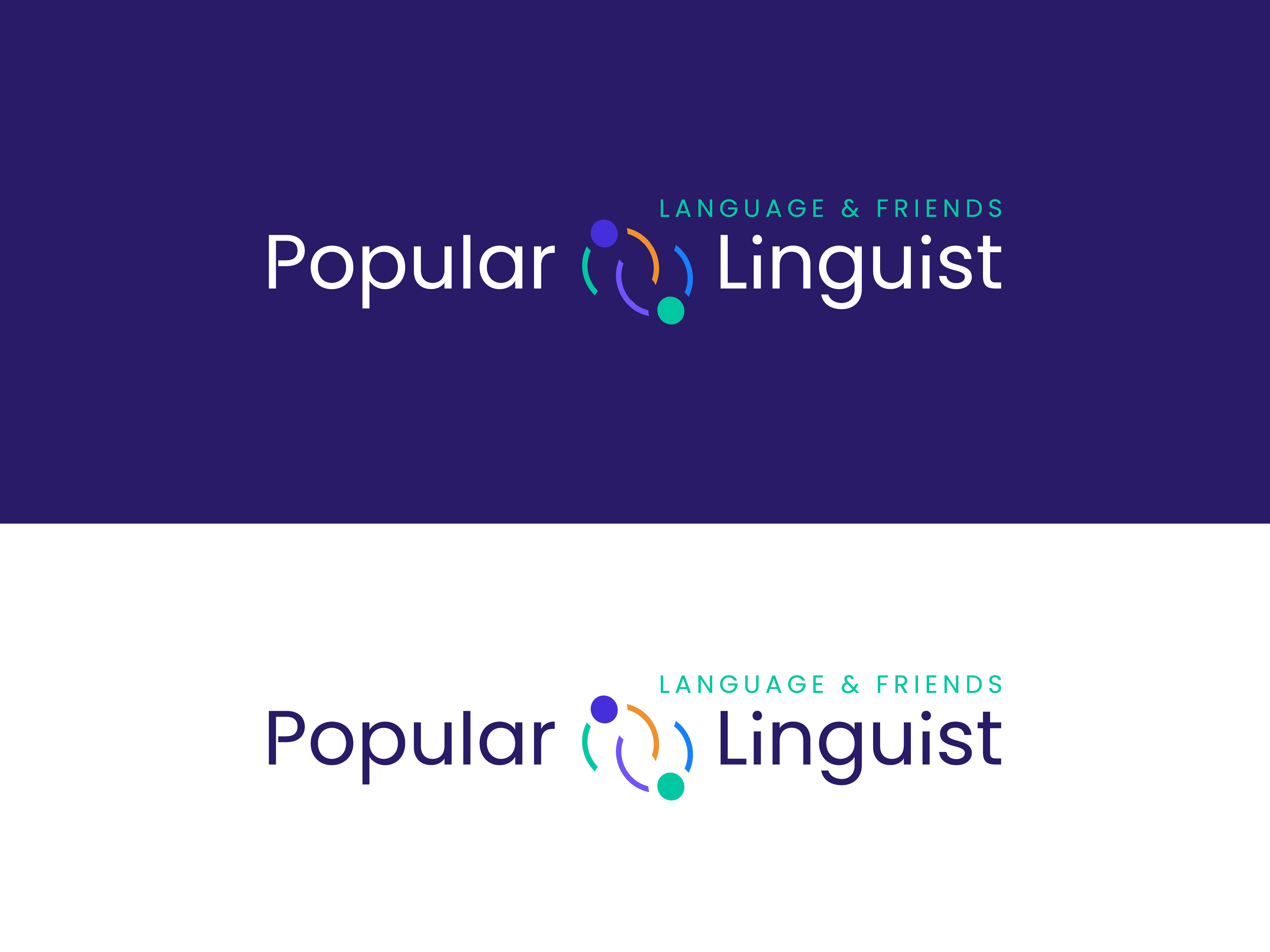 Logo Design by Fahmida Sattar Santa for Popular Linguist | Design #33822987