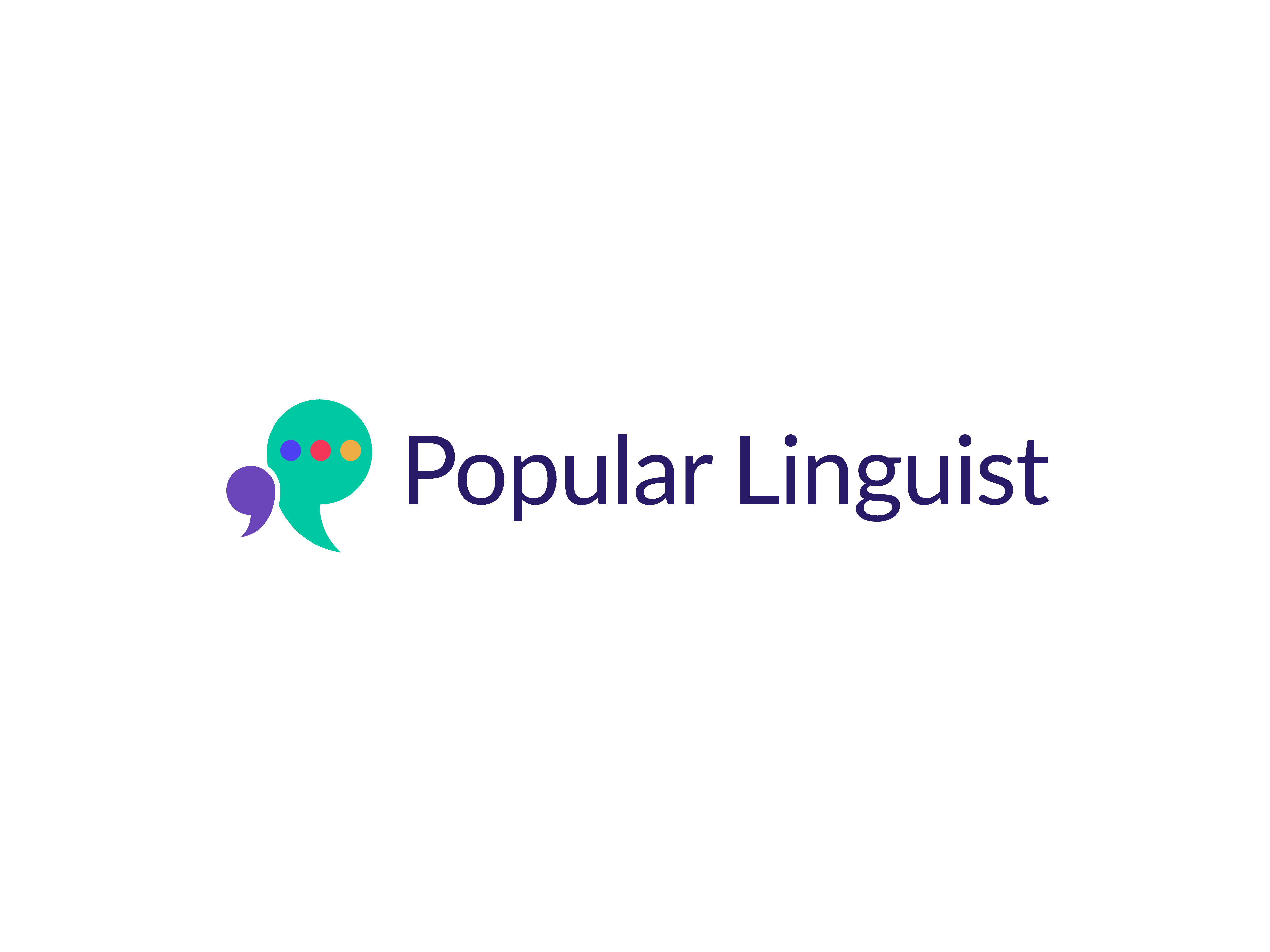 Logo Design by Fahmida Sattar Santa for Popular Linguist | Design #33829105