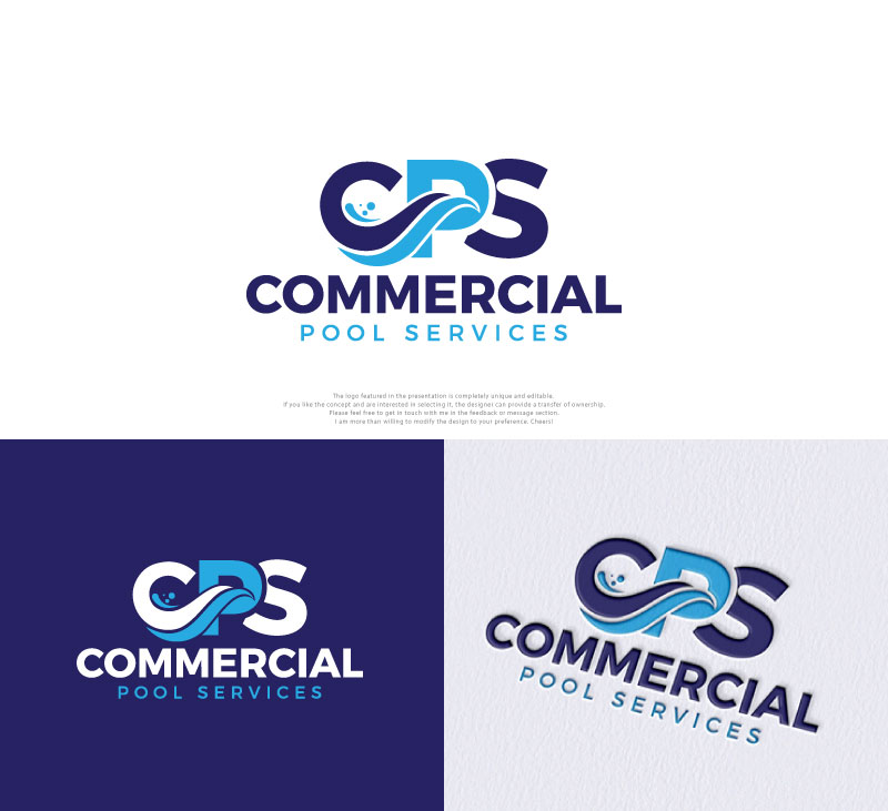 Logo Design by Cliping_path for Commercial Pool Services | Design #33833823