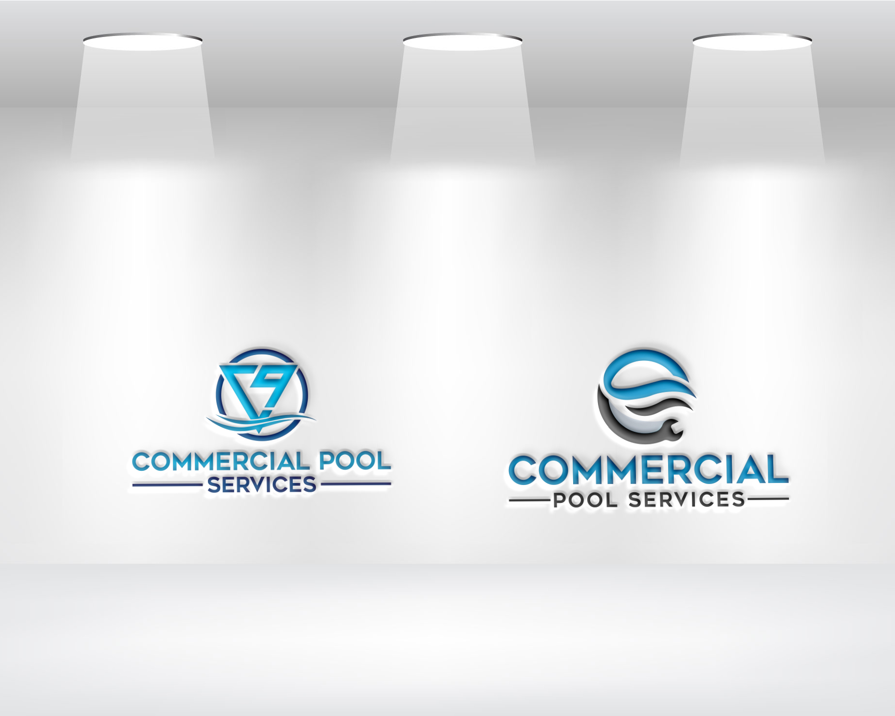 Logo Design by Daniel Khan for Commercial Pool Services | Design #33820268