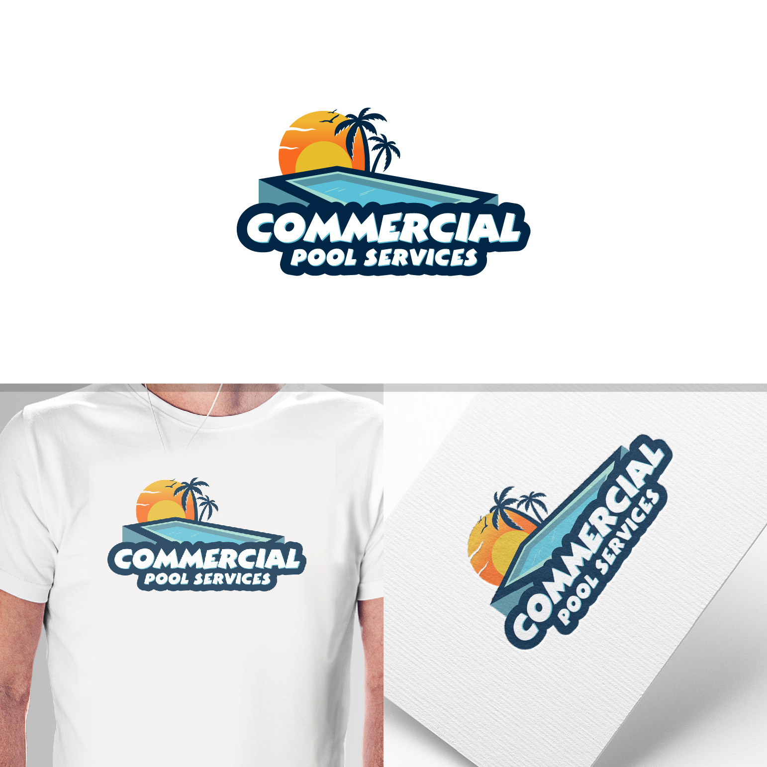 Logo Design by 4tech services for Commercial Pool Services | Design #33818524