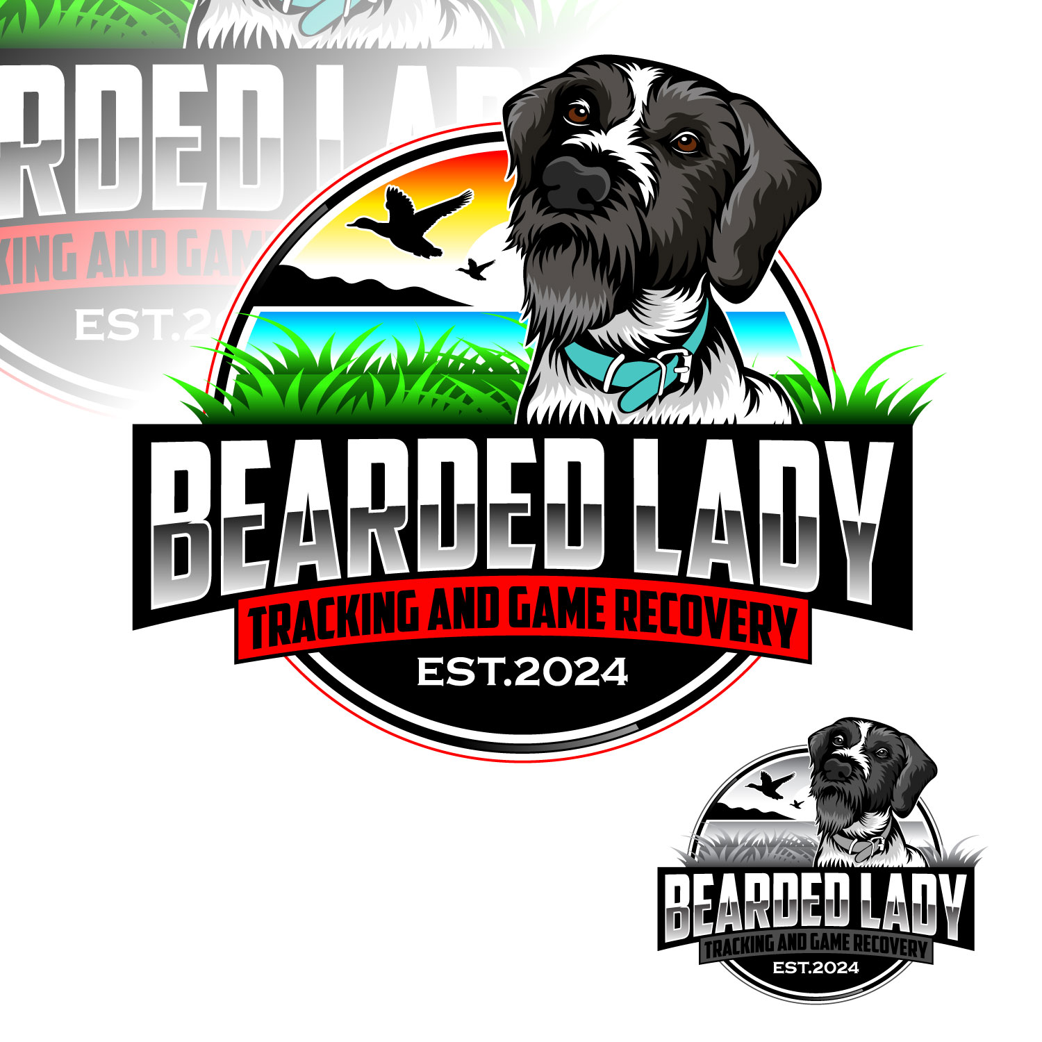 Logo Design by Suvendu.S for Bearded Lady Tracking and Game Recovery | Design #33848595