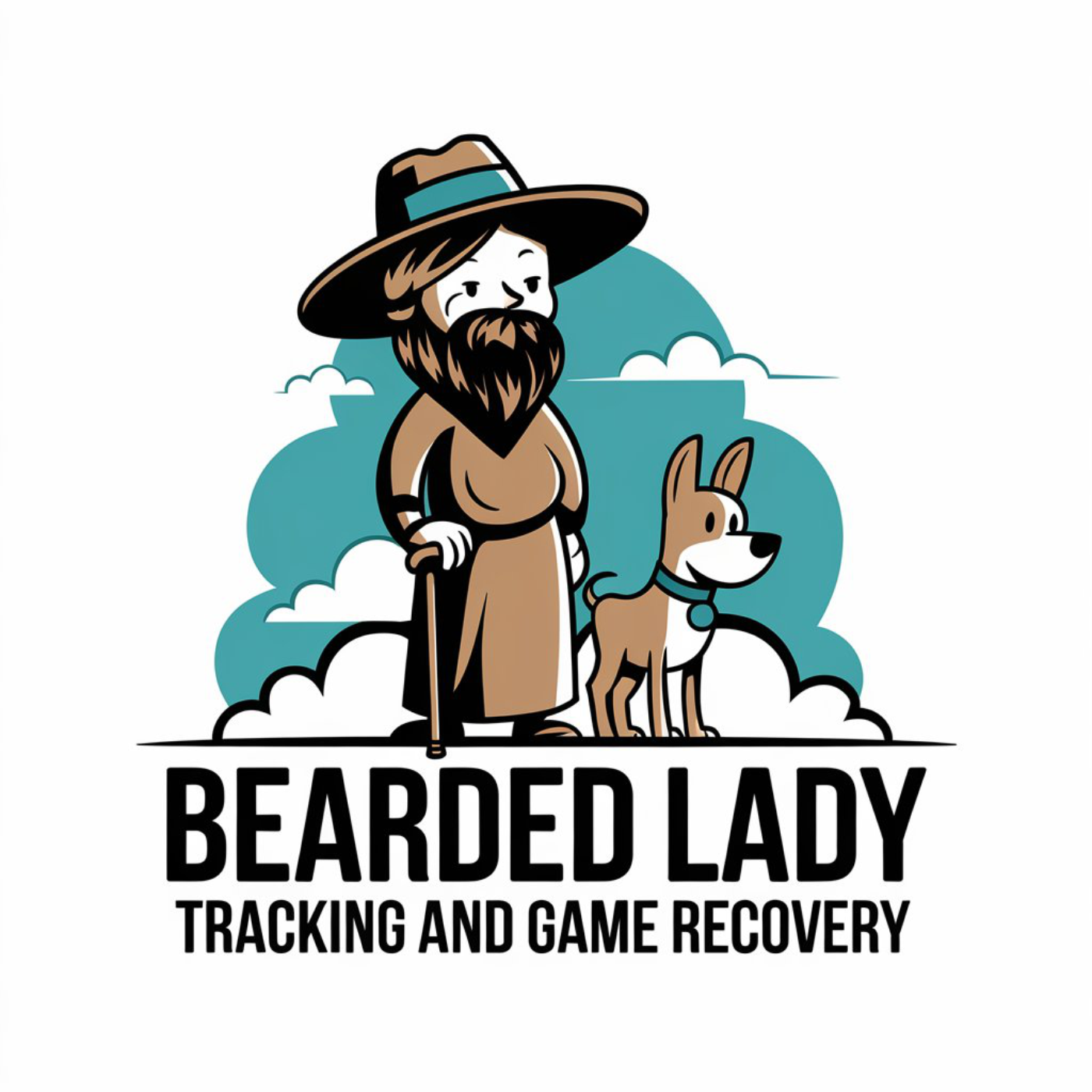 Logo Design by LPMG for Bearded Lady Tracking and Game Recovery | Design #33825470