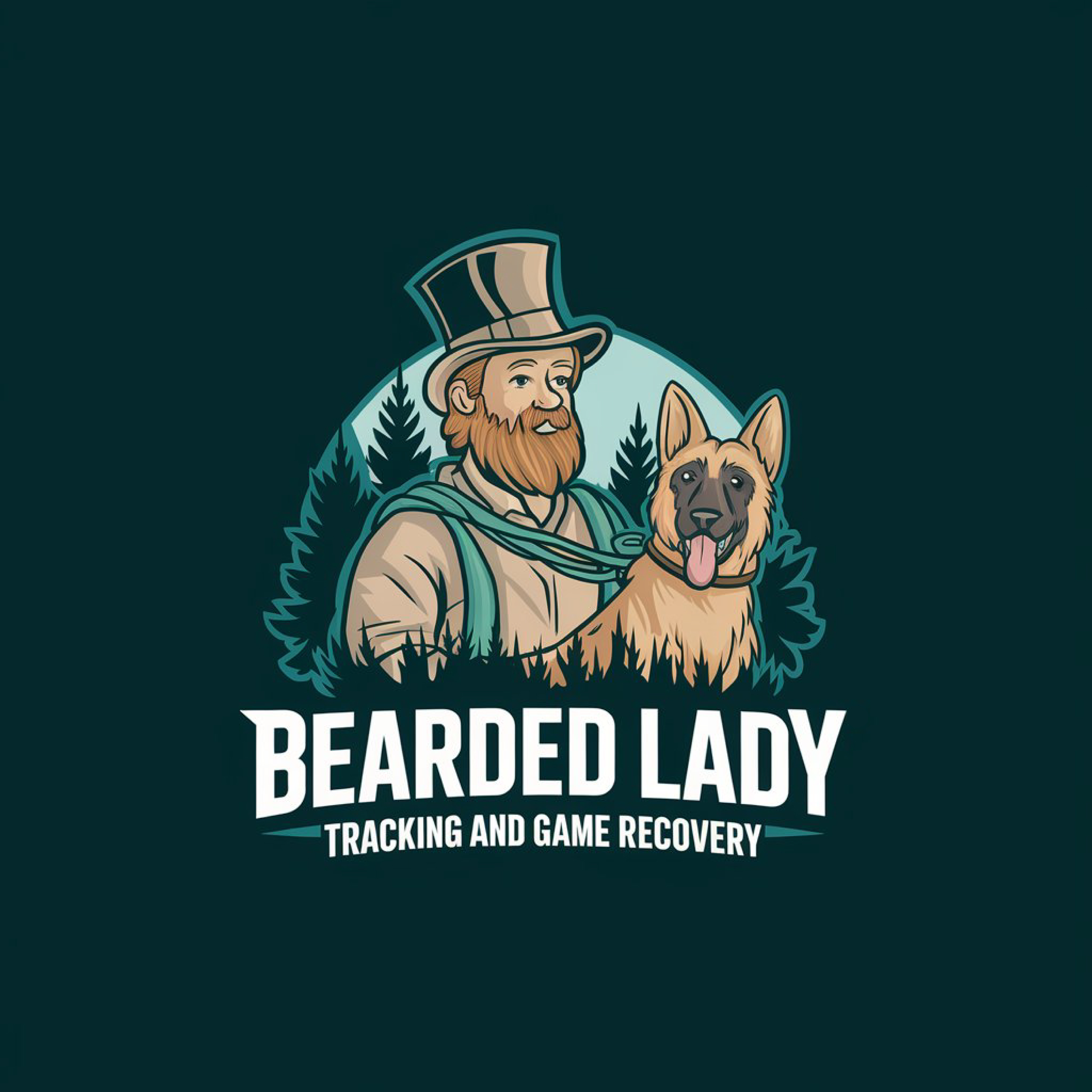 Logo Design by Mir Graphics for Bearded Lady Tracking and Game Recovery | Design #33818275