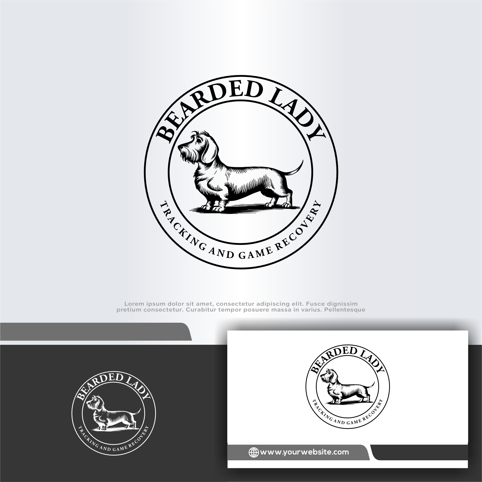 Logo Design by win it for Bearded Lady Tracking and Game Recovery | Design #33830670
