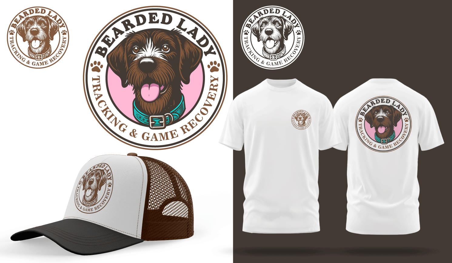 Logo-Design von adjeiiBlack für Bearded Lady Tracking and Game Recovery | Design #33818693