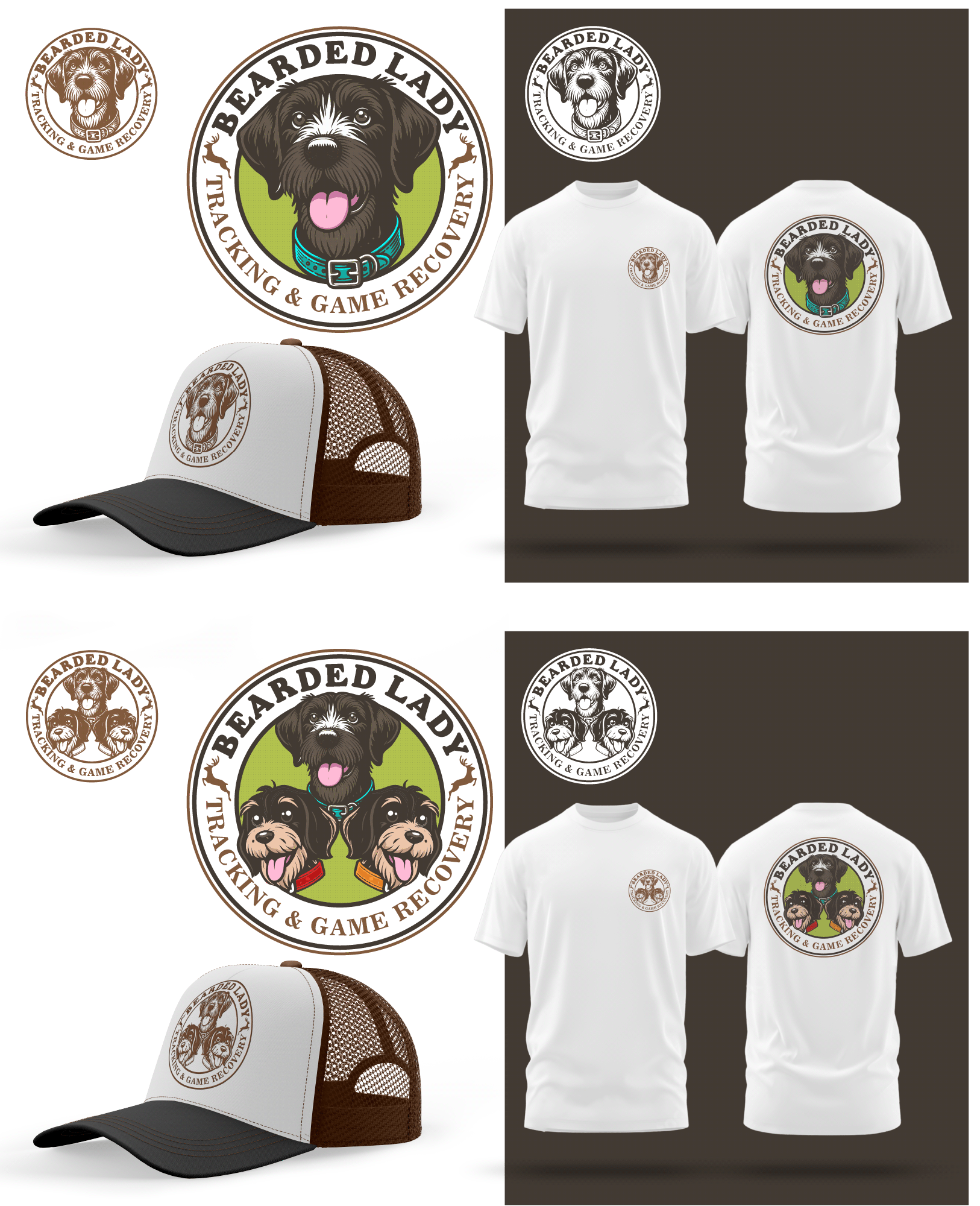Logo Design by adjeiiBlack for Bearded Lady Tracking and Game Recovery | Design #33826789