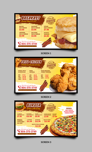 Menu Design by Sun Moon Graphic Designer for this project | Design: #33829065