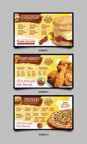 Menu Design by Sun Moon Graphic Designer for this project | Design: #33850825