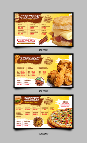 Menu Design by Sun Moon Graphic Designer for this project | Design: #33858139