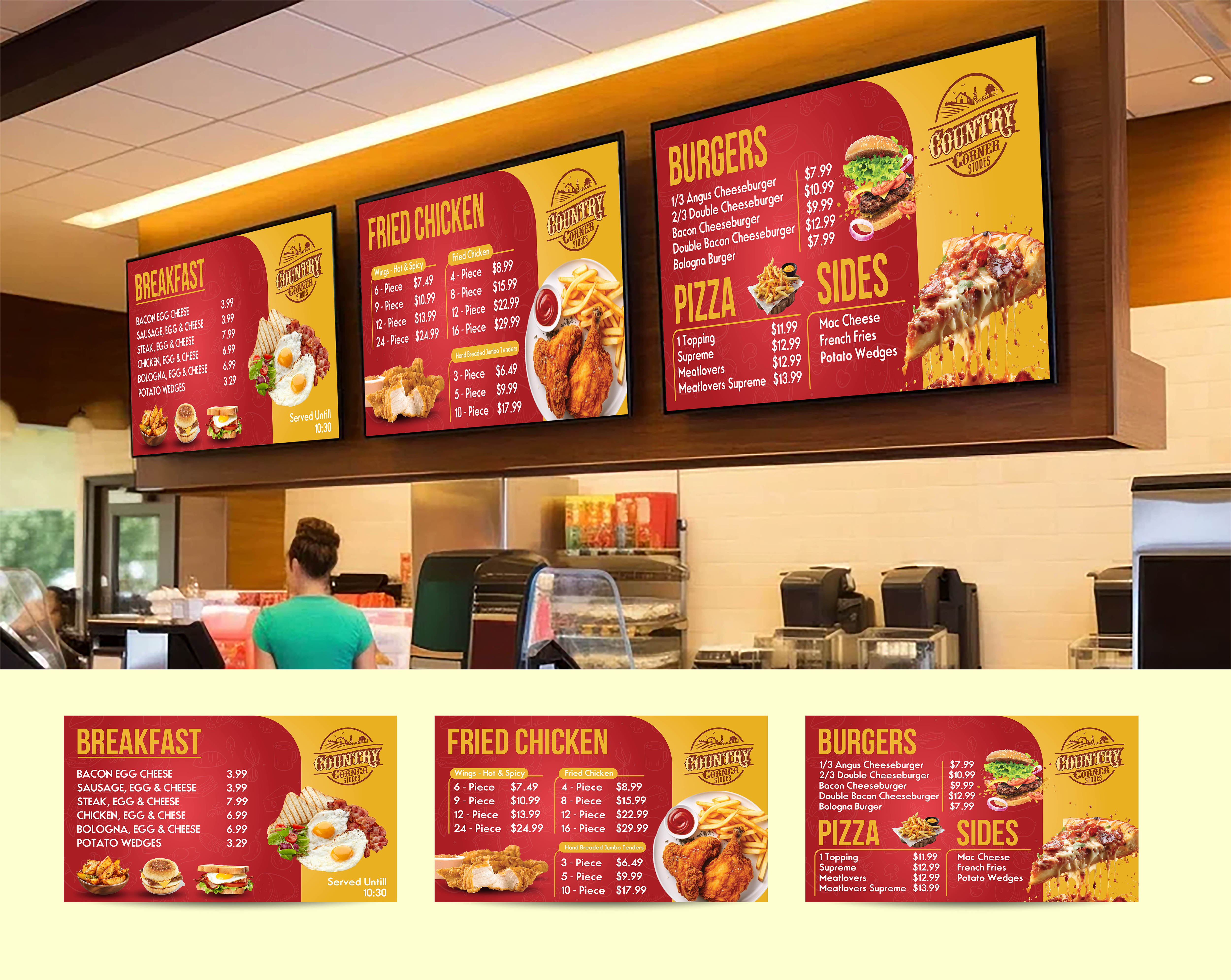 Menu Design by 3Guys for this project | Design #33865263