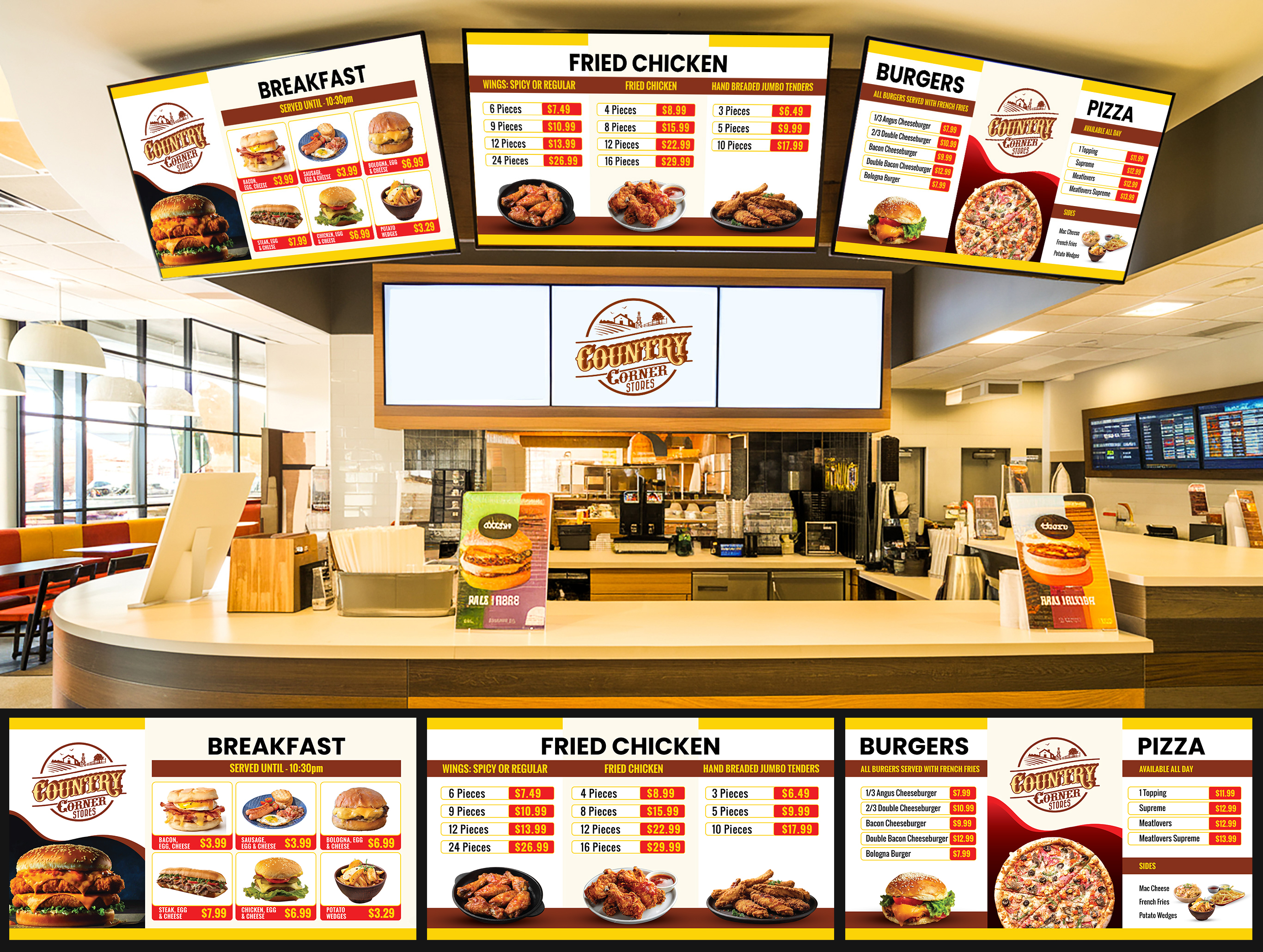 Menu Design by Impressive Designs for this project | Design #33862076