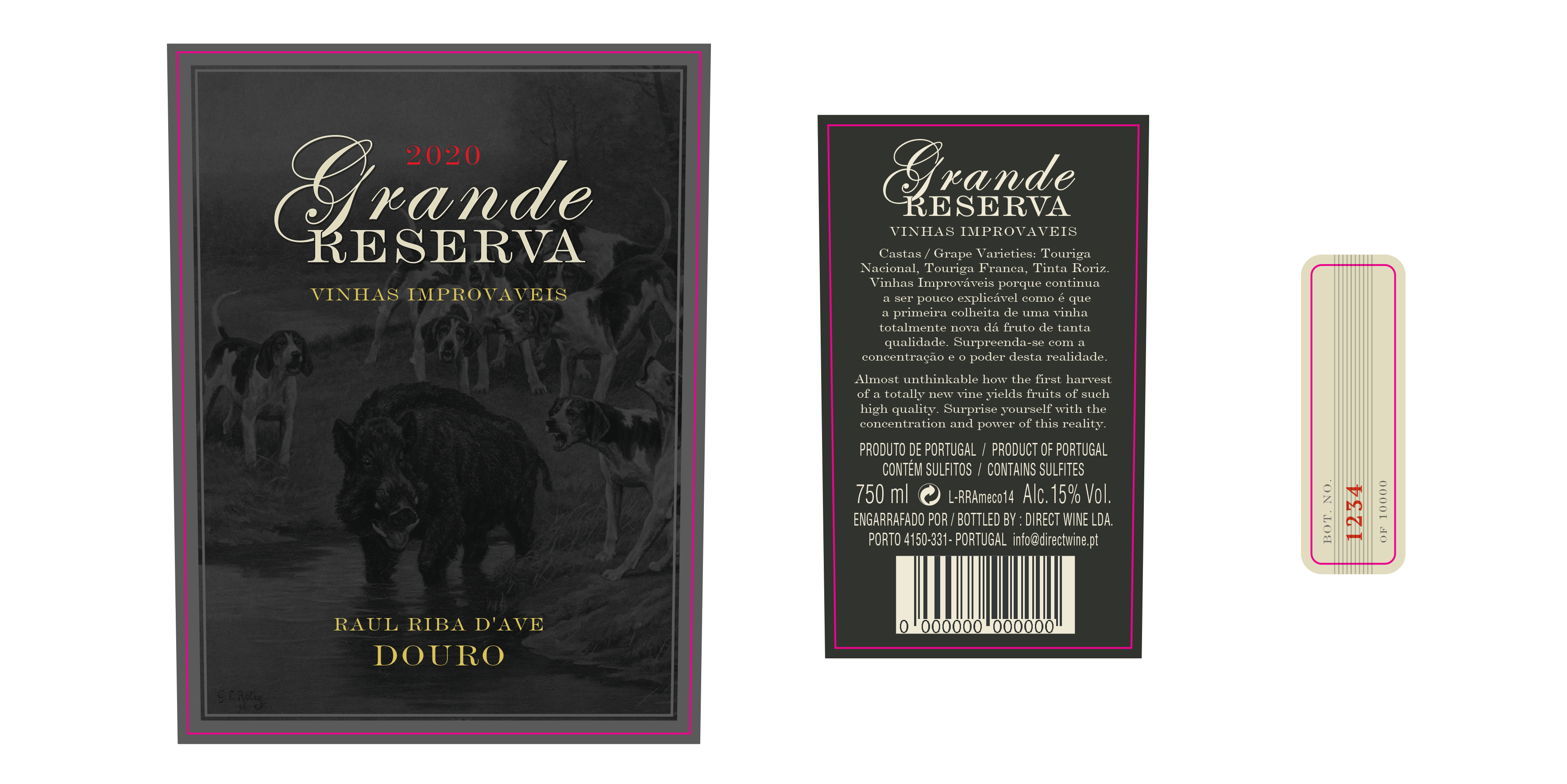 Etikett-Design von bdk1976 für Raul Ferreira de Riba de Ave Vinhos, Lda | Design #33910248