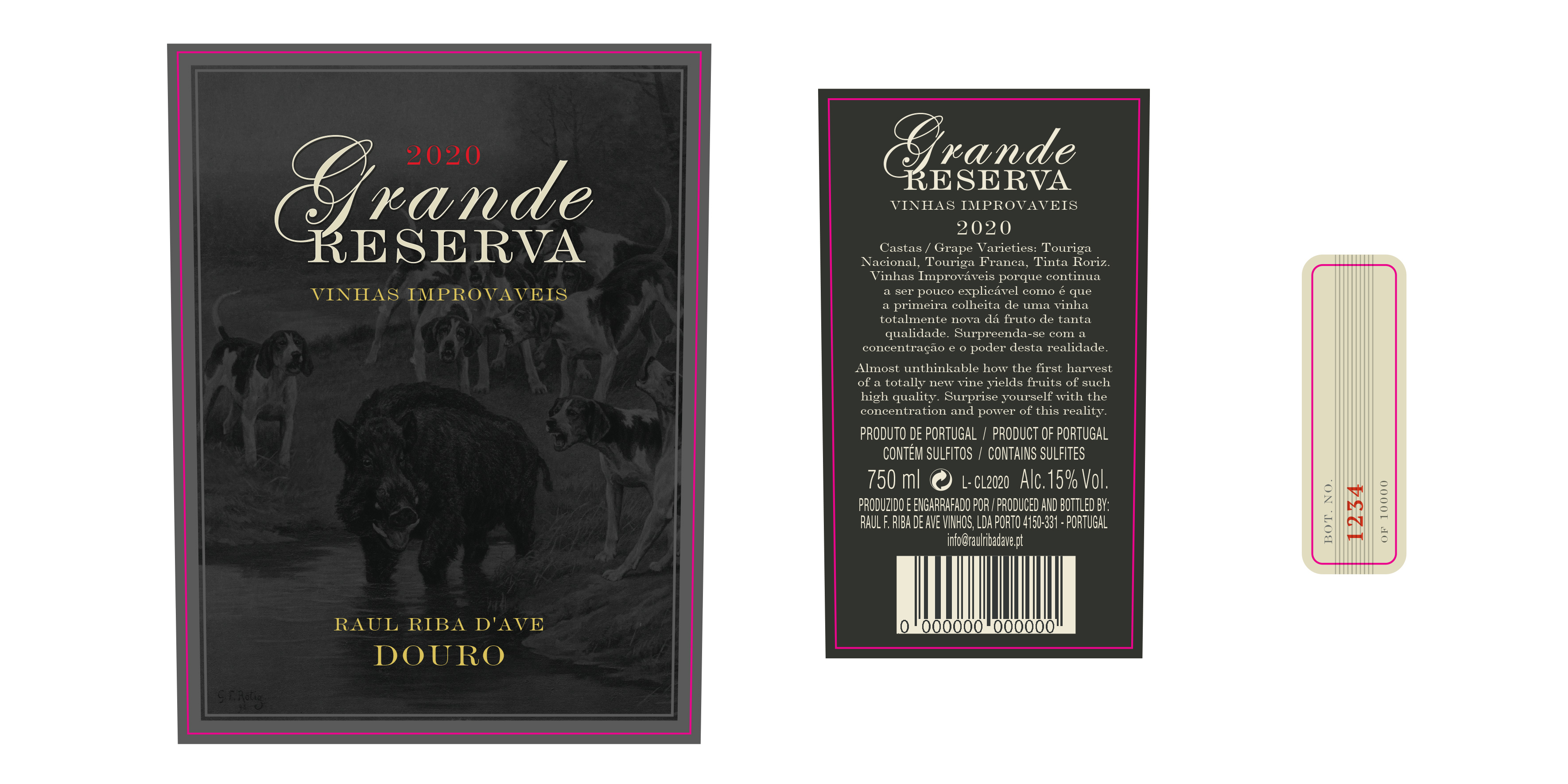 Etikett-Design von bdk1976 für Raul Ferreira de Riba de Ave Vinhos, Lda | Design #33911216