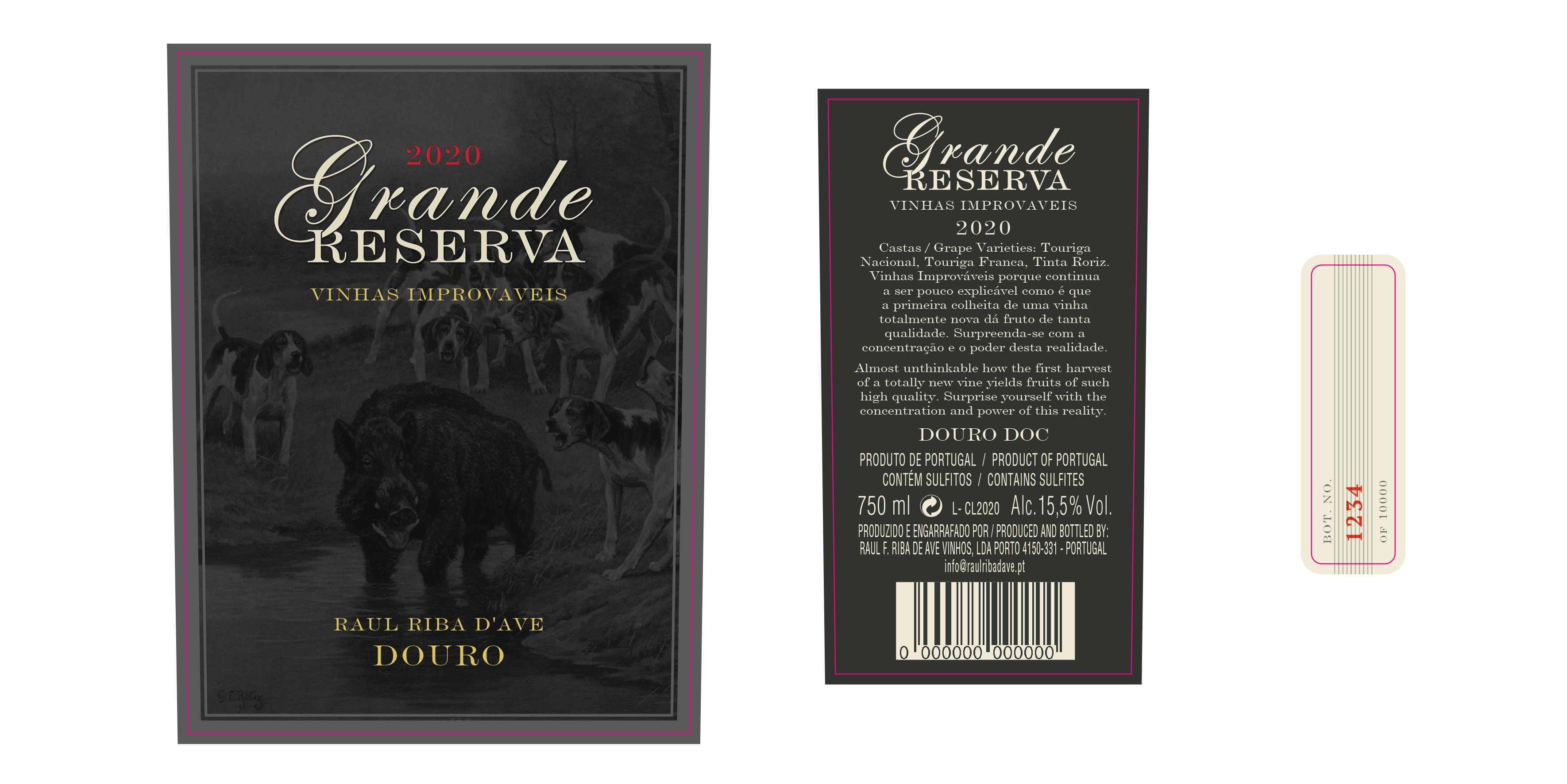 Etikett-Design von bdk1976 für Raul Ferreira de Riba de Ave Vinhos, Lda | Design #33919063