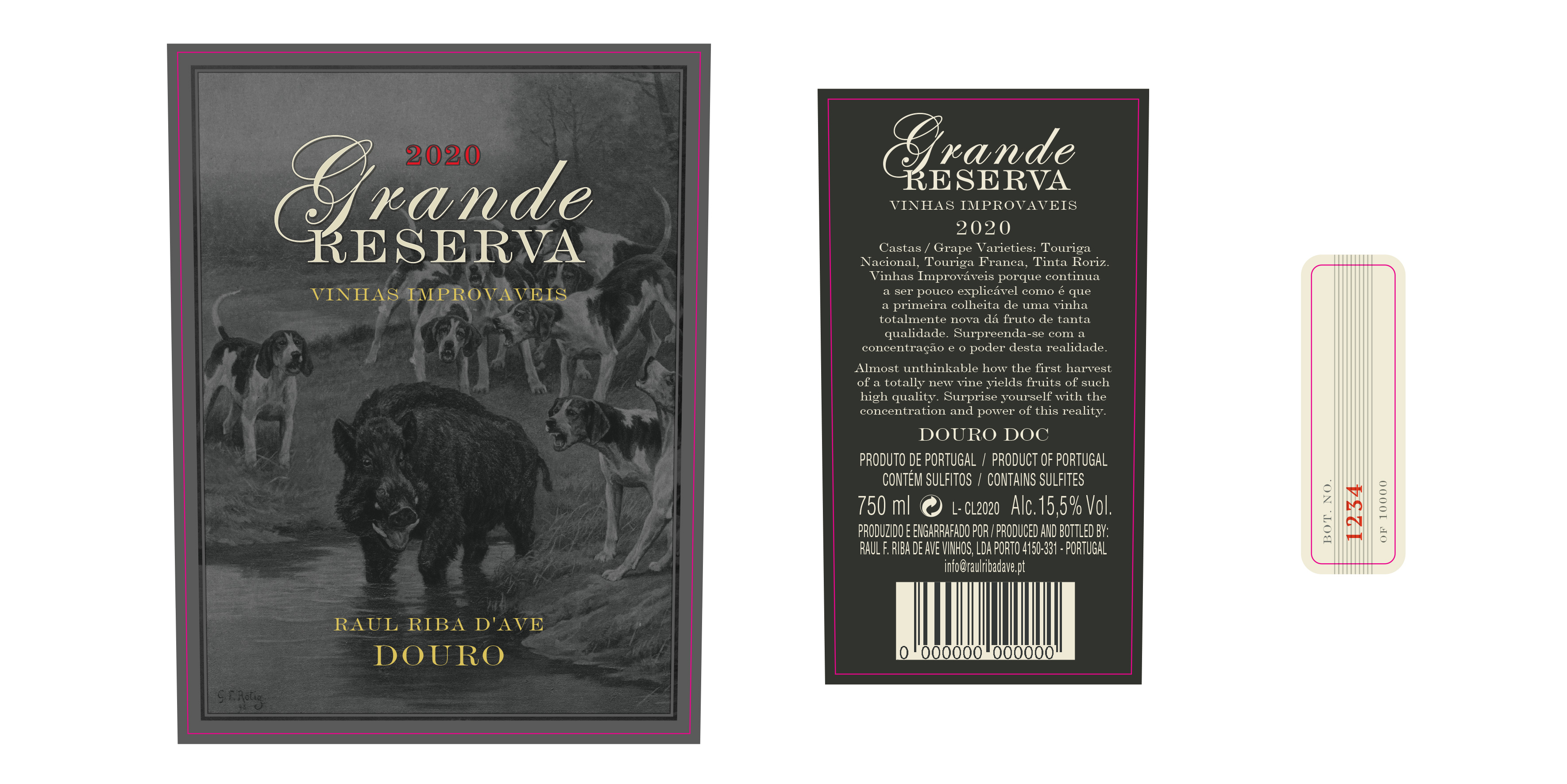 Etikett-Design von bdk1976 für Raul Ferreira de Riba de Ave Vinhos, Lda | Design #33935683