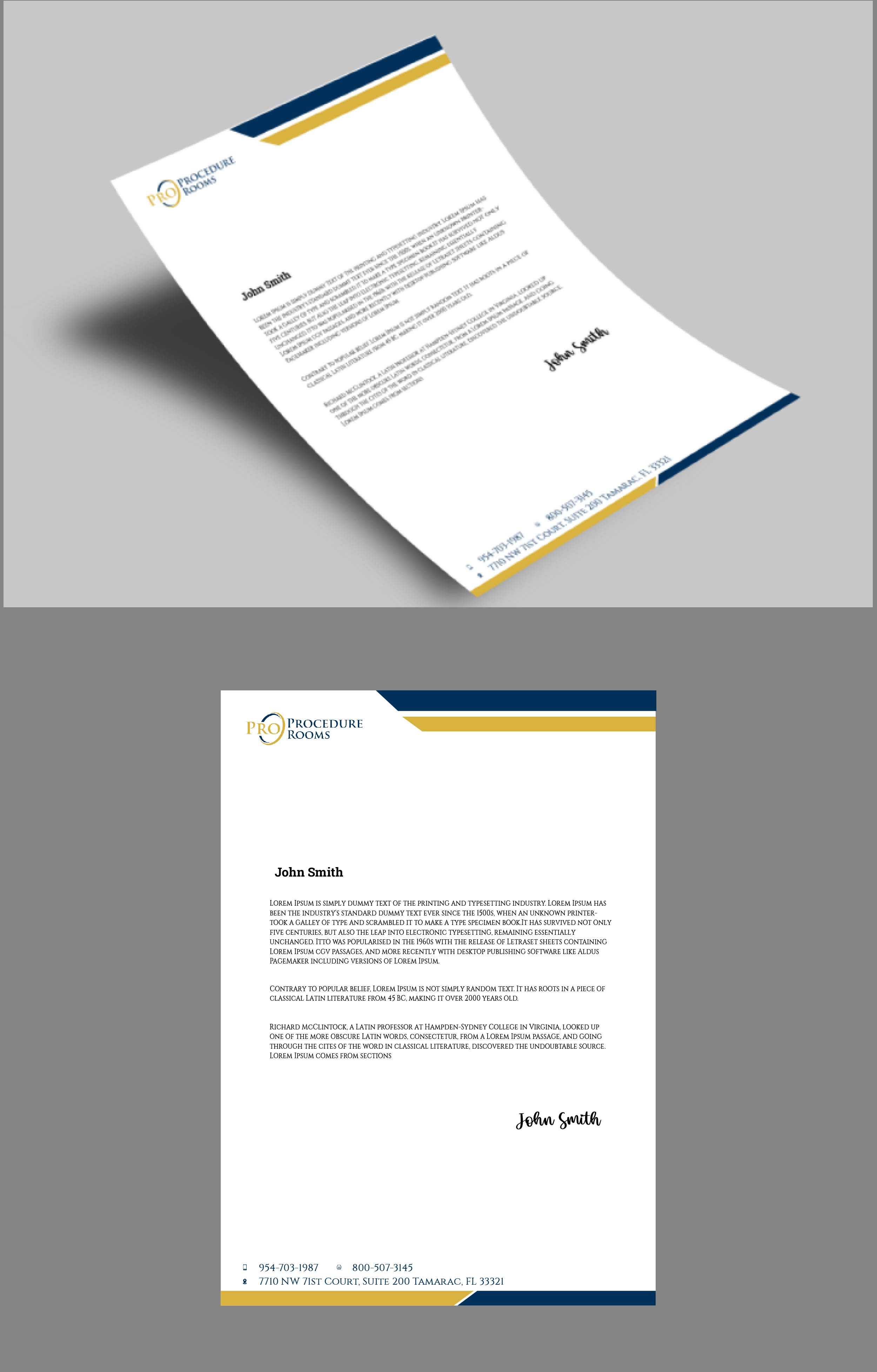 Letterhead Design by Loknath for this project | Design #33823600