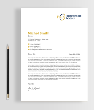 Letterhead Design by Graphixpointt for this project | Design: #33829700