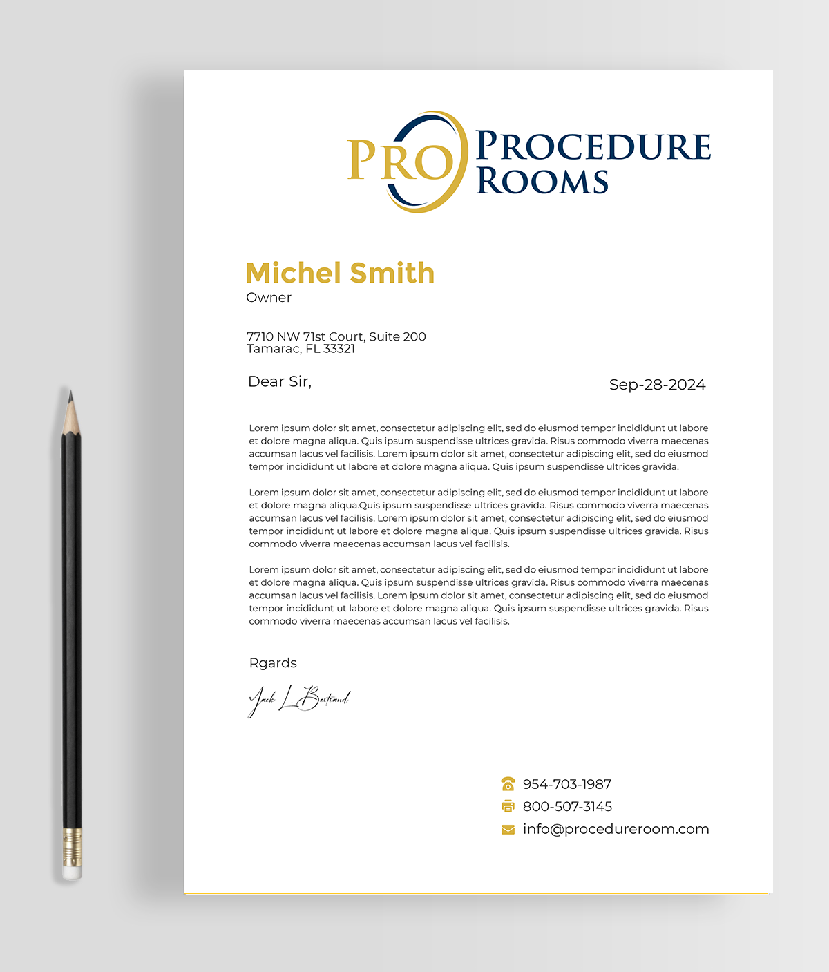 Letterhead Design by Graphixpointt for this project | Design #33829954