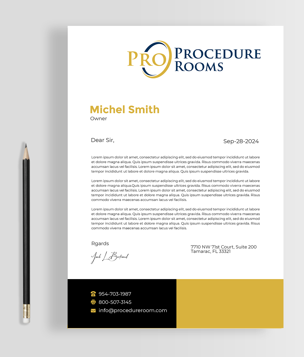 Letterhead Design by Graphixpointt for this project | Design #33830093