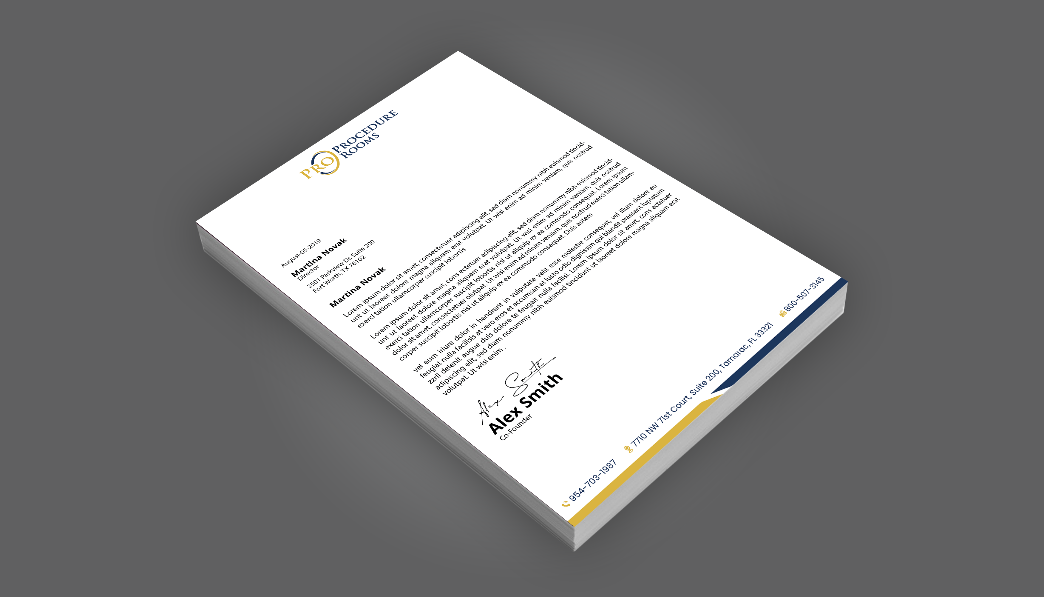 Diseño de Membrete por DesignerShahadat para este proyecto | Diseño #33825415