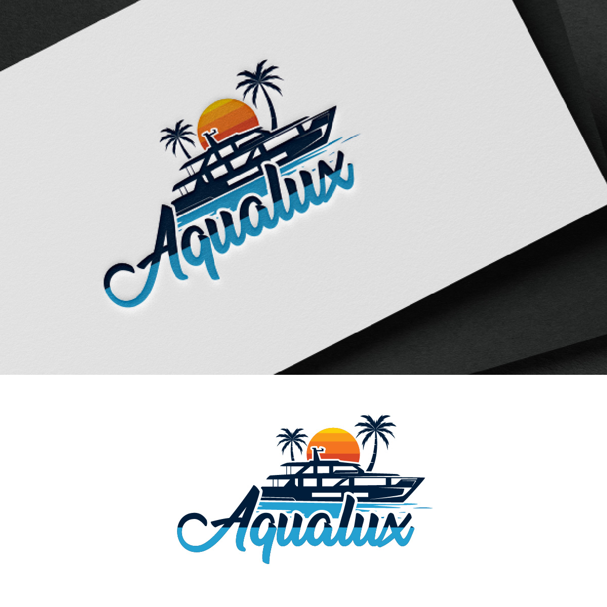 Logo Design by Loknath for Aqualux Yacht Management LLC | Design #33821713