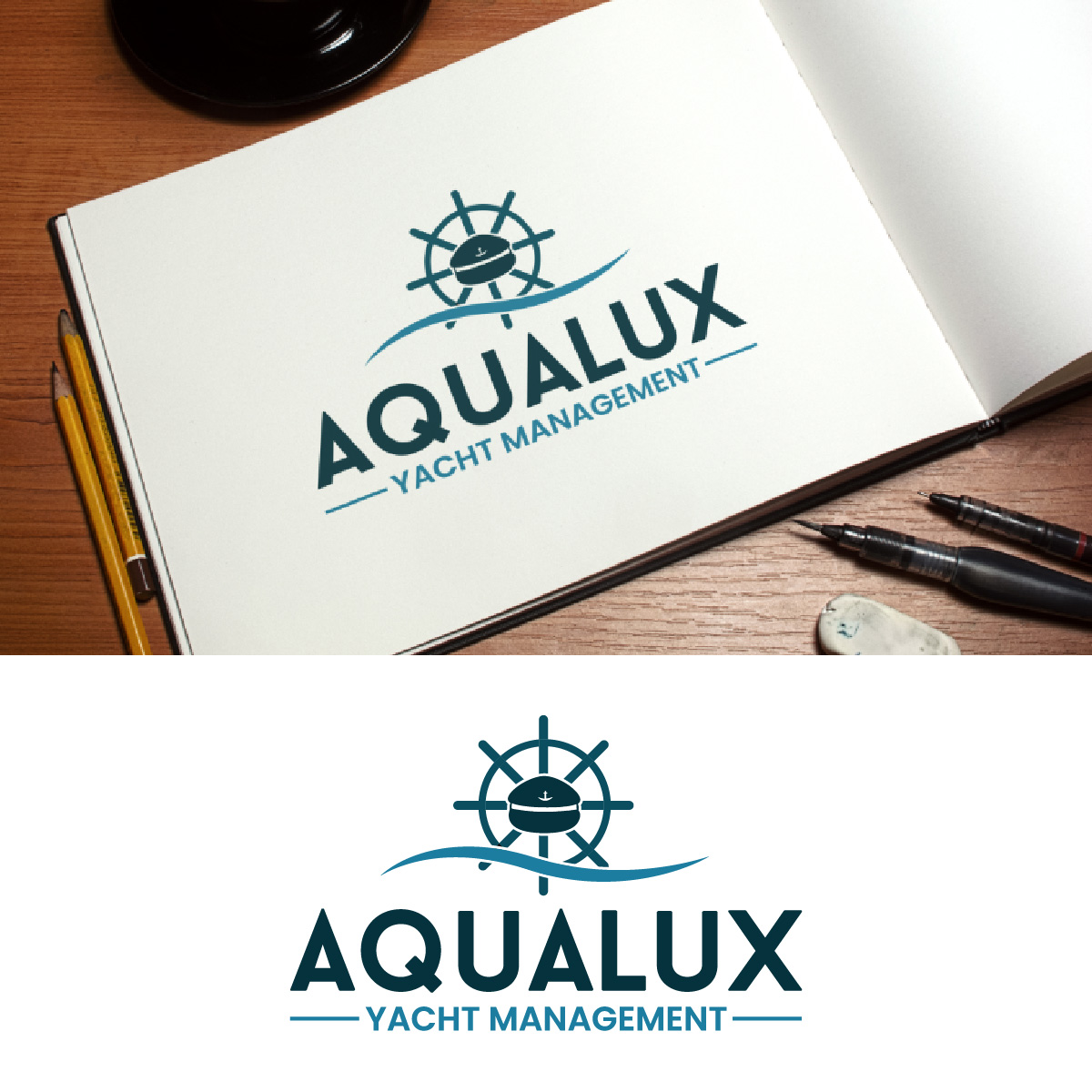 Logo Design by Loknath for Aqualux Yacht Management LLC | Design #33821718
