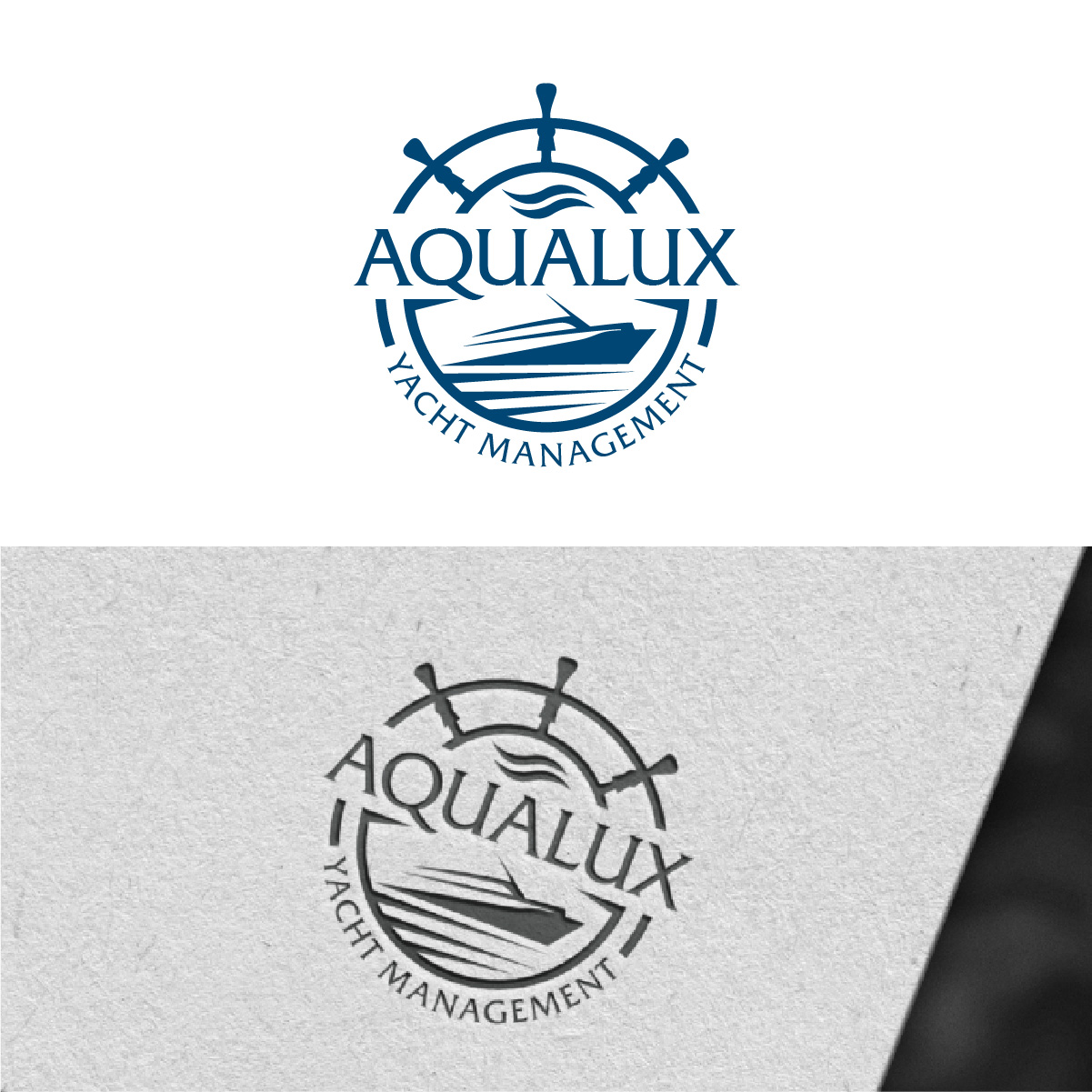 Logo Design by Loknath for Aqualux Yacht Management LLC | Design #33822656
