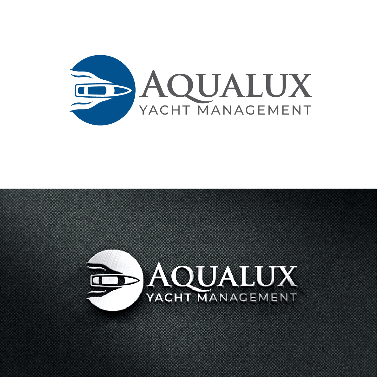 Logo Design by Loknath for Aqualux Yacht Management LLC | Design #33822657